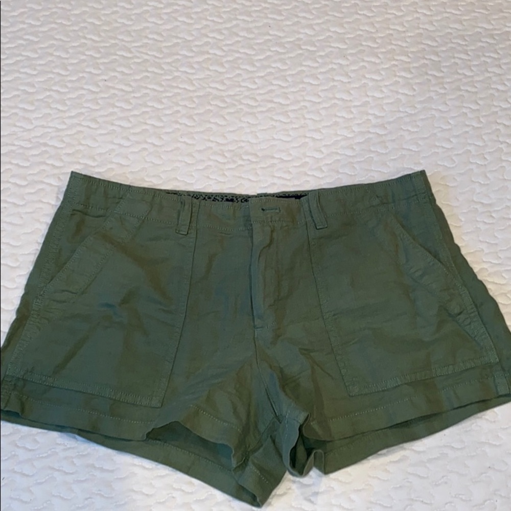Gap Green Linen Cotton Shorts